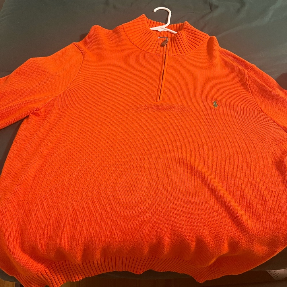 Orange Polo Ralph Lauren turtleneck sweater